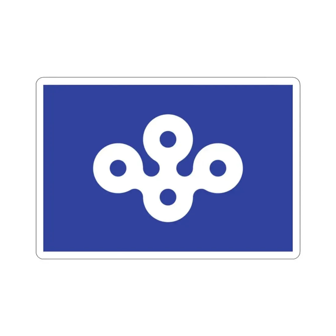 Flag of Osaka Prefecture Japan STICKER Vinyl Die-Cut Decal - The Sticker Space