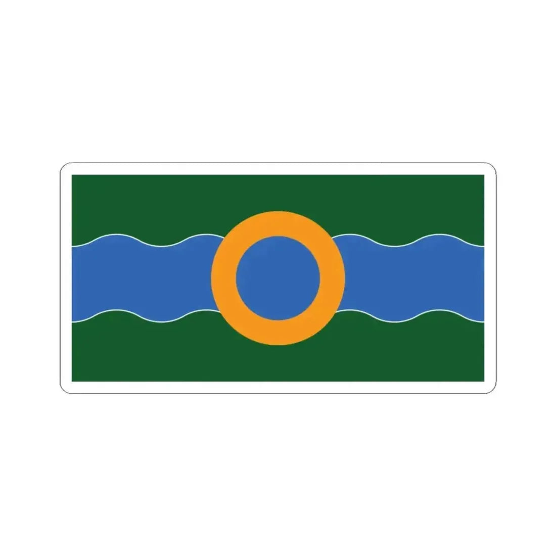 Flag of Osgoode Ontario (Canada) STICKER Vinyl Kiss-Cut Decal 4 Inch White - The Sticker Space