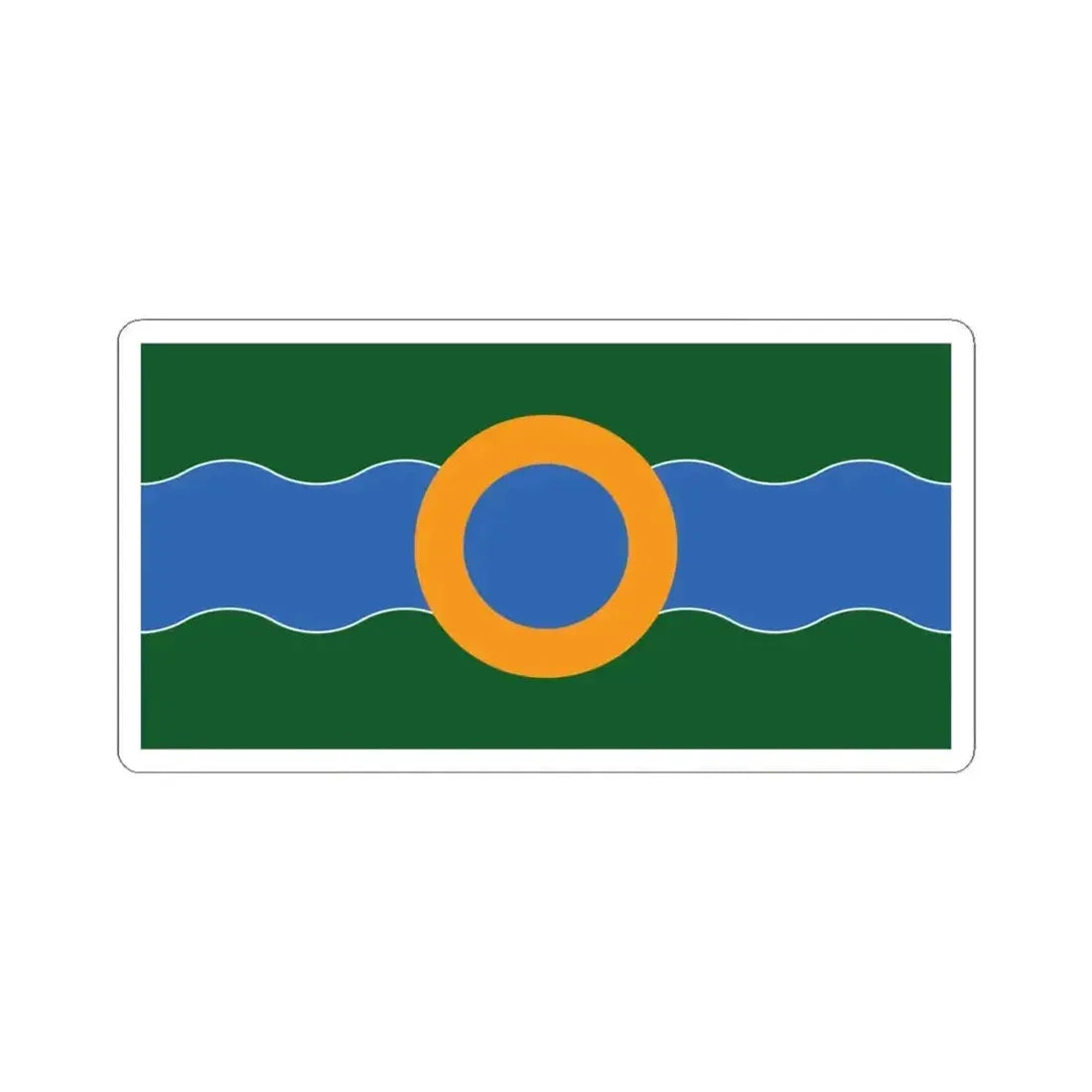 Flag of Osgoode Ontario (Canada) STICKER Vinyl Kiss-Cut Decal 6 Inch White - The Sticker Space