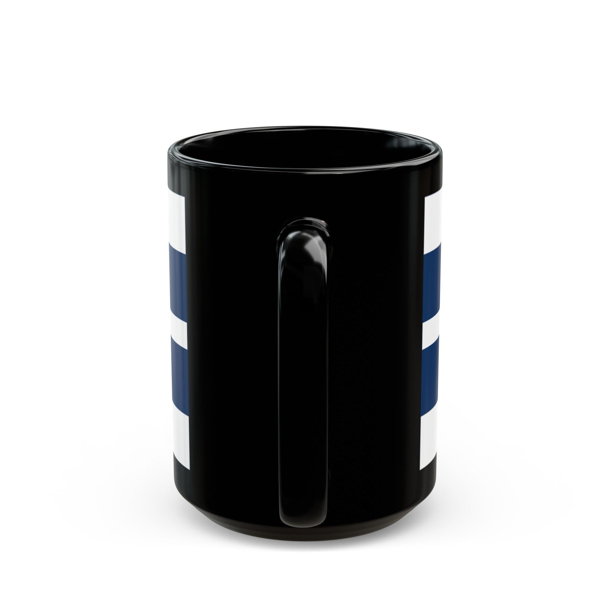 Flag of Osijek Baranja County Croatia - Black Coffee Mug-The Sticker Space