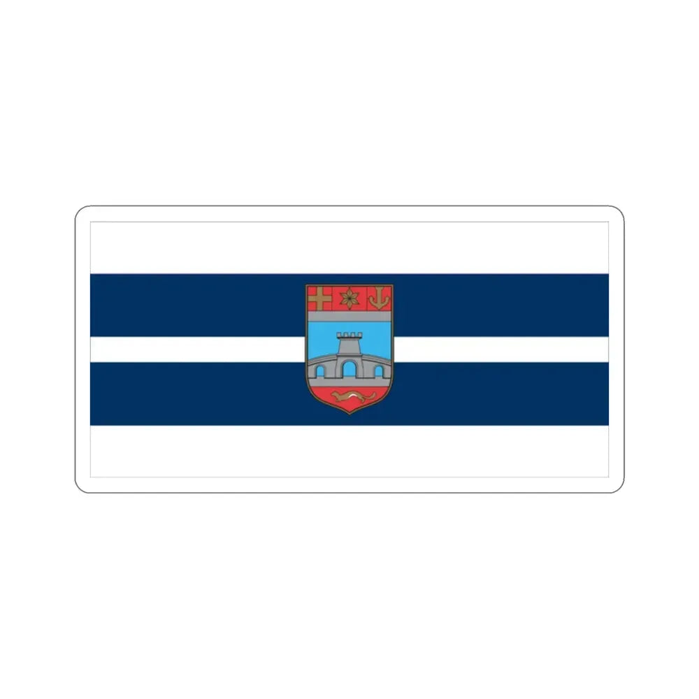Flag of Osijek Baranja County Croatia STICKER Vinyl Die-Cut Decal 2 Inch - The Sticker Space