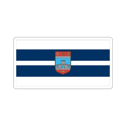 Flag of Osijek Baranja County Croatia STICKER Vinyl Die-Cut Decal 4 Inch - The Sticker Space