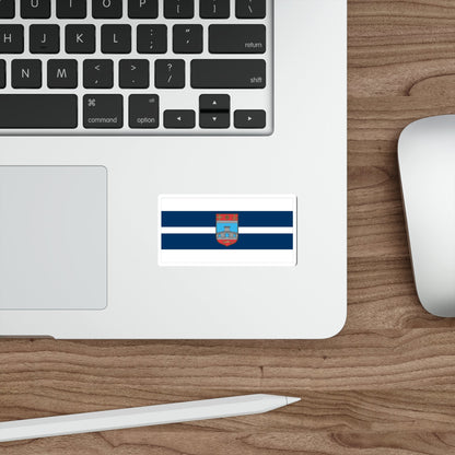 Flag of Osijek Baranja County Croatia STICKER Vinyl Die-Cut Decal-The Sticker Space