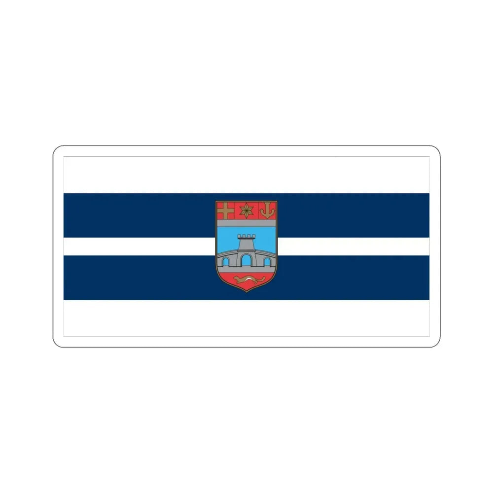 Flag of Osijek Baranja County Croatia STICKER Vinyl Die-Cut Decal - The Sticker Space