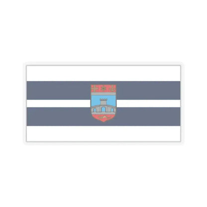 Flag of Osijek Baranja County Croatia - STICKER Vinyl Kiss-Cut Decal 2 Inch Transparent - The Sticker Space