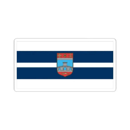 Flag of Osijek Baranja County Croatia - STICKER Vinyl Kiss-Cut Decal 2 Inch White - The Sticker Space
