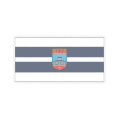 Flag of Osijek Baranja County Croatia - STICKER Vinyl Kiss-Cut Decal 3 Inch Transparent - The Sticker Space