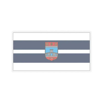 Flag of Osijek Baranja County Croatia - STICKER Vinyl Kiss-Cut Decal 4 Inch Transparent - The Sticker Space