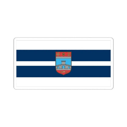 Flag of Osijek Baranja County Croatia - STICKER Vinyl Kiss-Cut Decal 6 Inch White - The Sticker Space