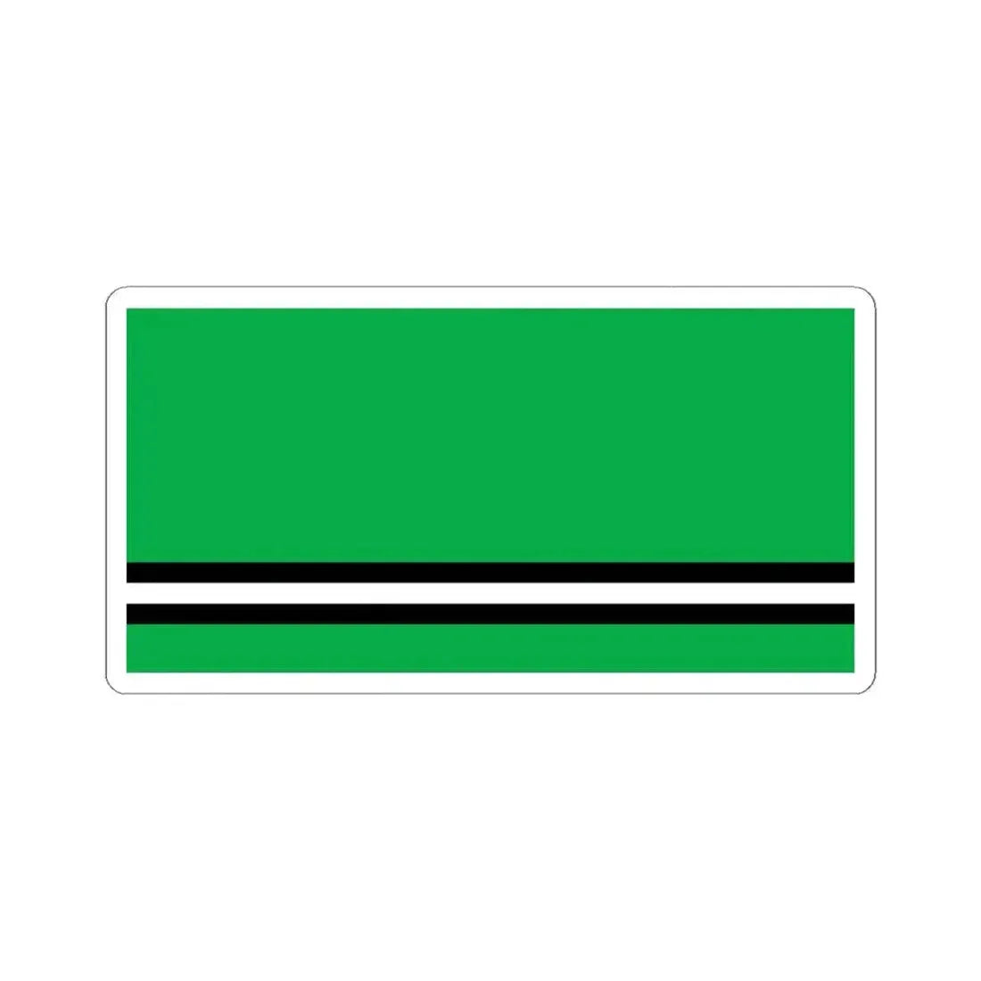 Flag of Osipovichi Belarus (Belarus) STICKER Vinyl Kiss-Cut Decal 4 Inch White - The Sticker Space