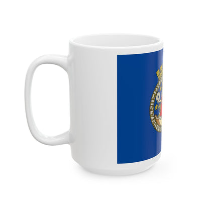 Flag of Oslo Oslo Norway - White Coffee Mug