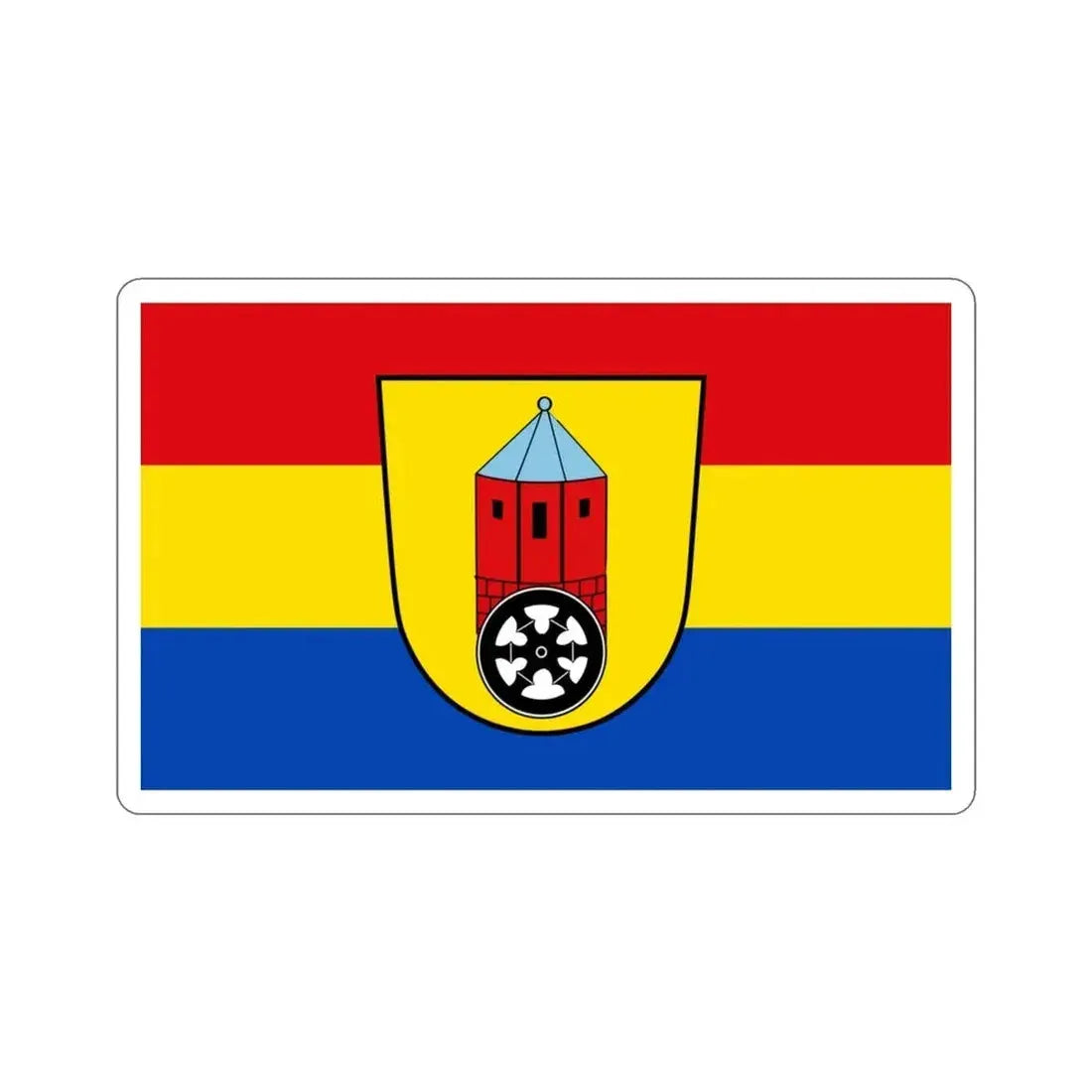 Flag of Osnabrück Germany STICKER Vinyl Die-Cut Decal 3 Inch - The Sticker Space