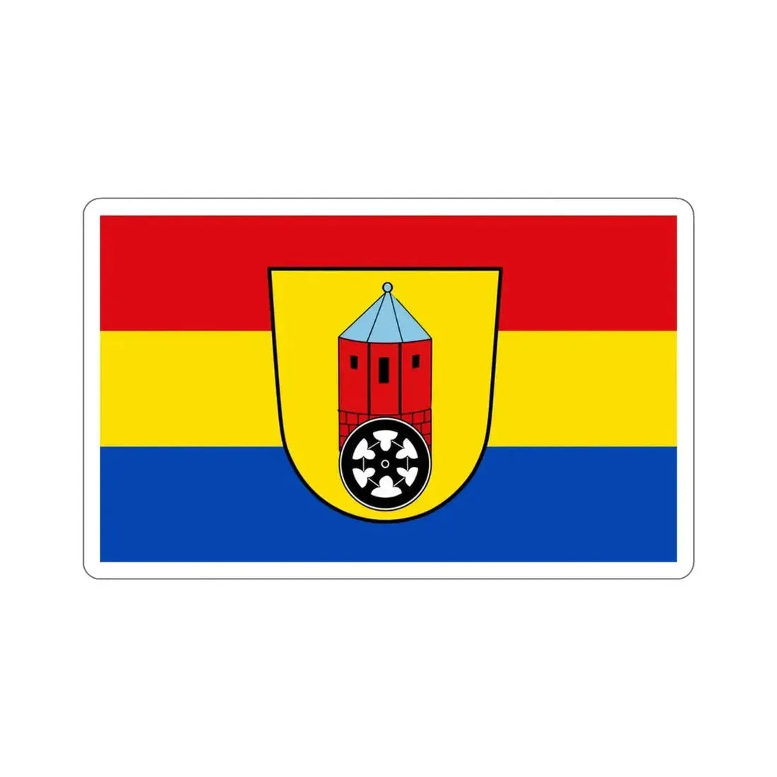 Flag of Osnabrück Germany STICKER Vinyl Die-Cut Decal 4 Inch - The Sticker Space
