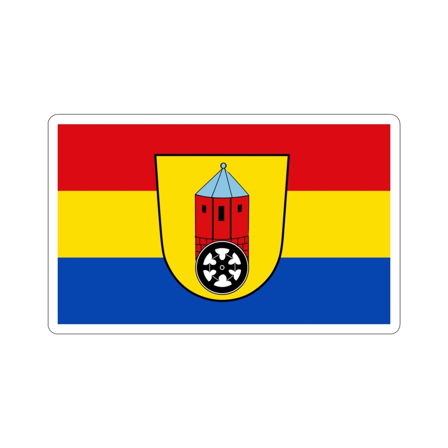 Flag of Osnabrück Germany STICKER Vinyl Die-Cut Decal-3 Inch-The Sticker Space