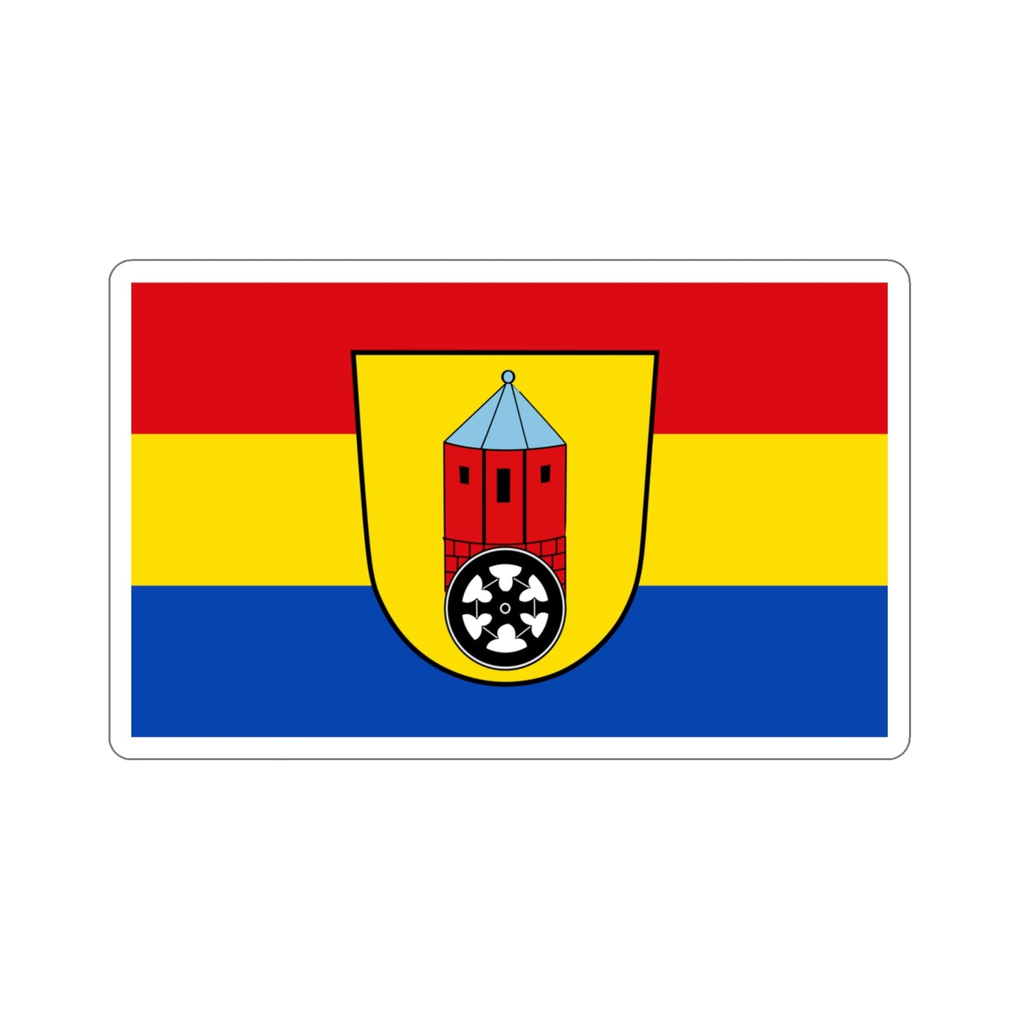 Flag of Osnabrück Germany STICKER Vinyl Die-Cut Decal-4 Inch-The Sticker Space