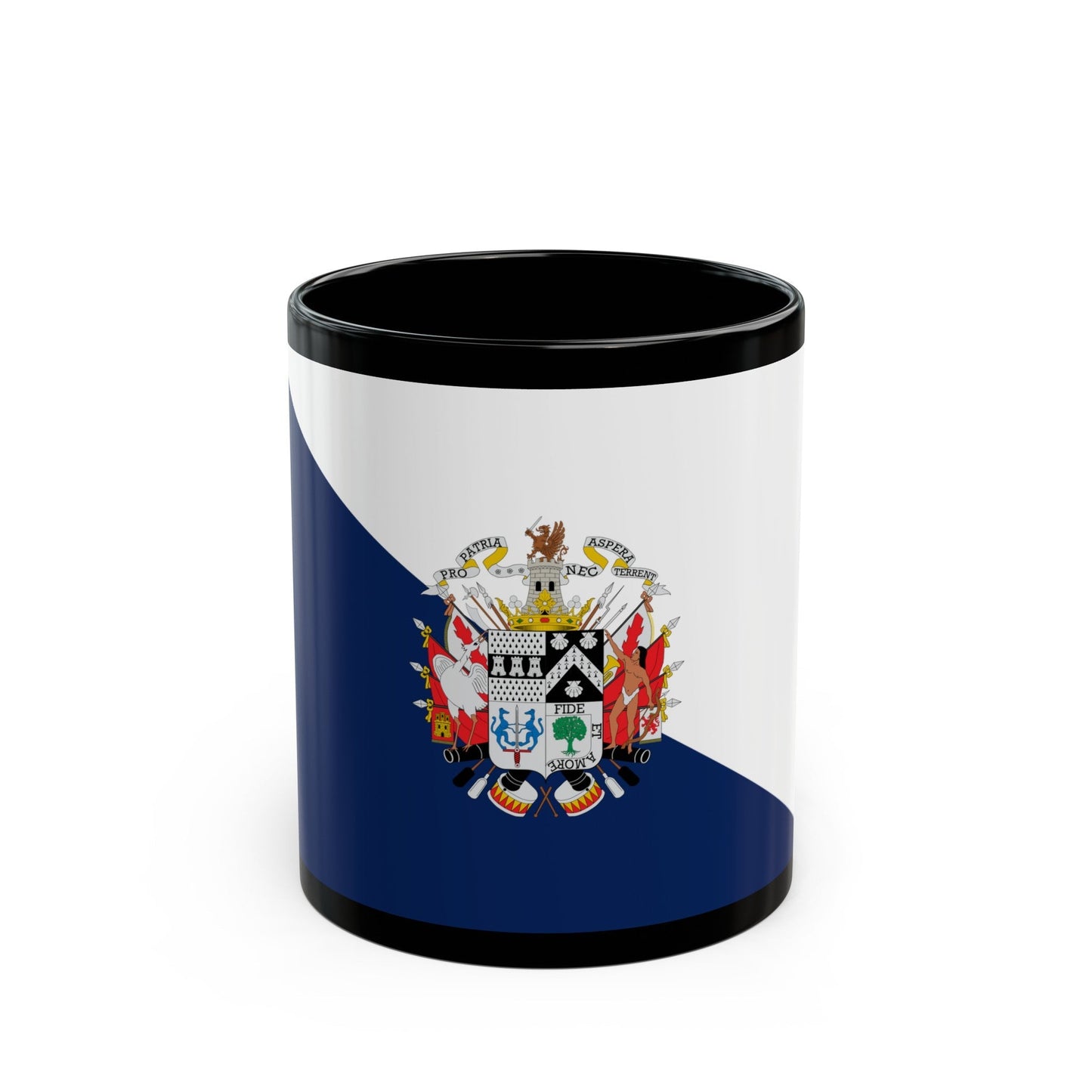 Flag of Osorno Chile - Black Coffee Mug-11oz-The Sticker Space