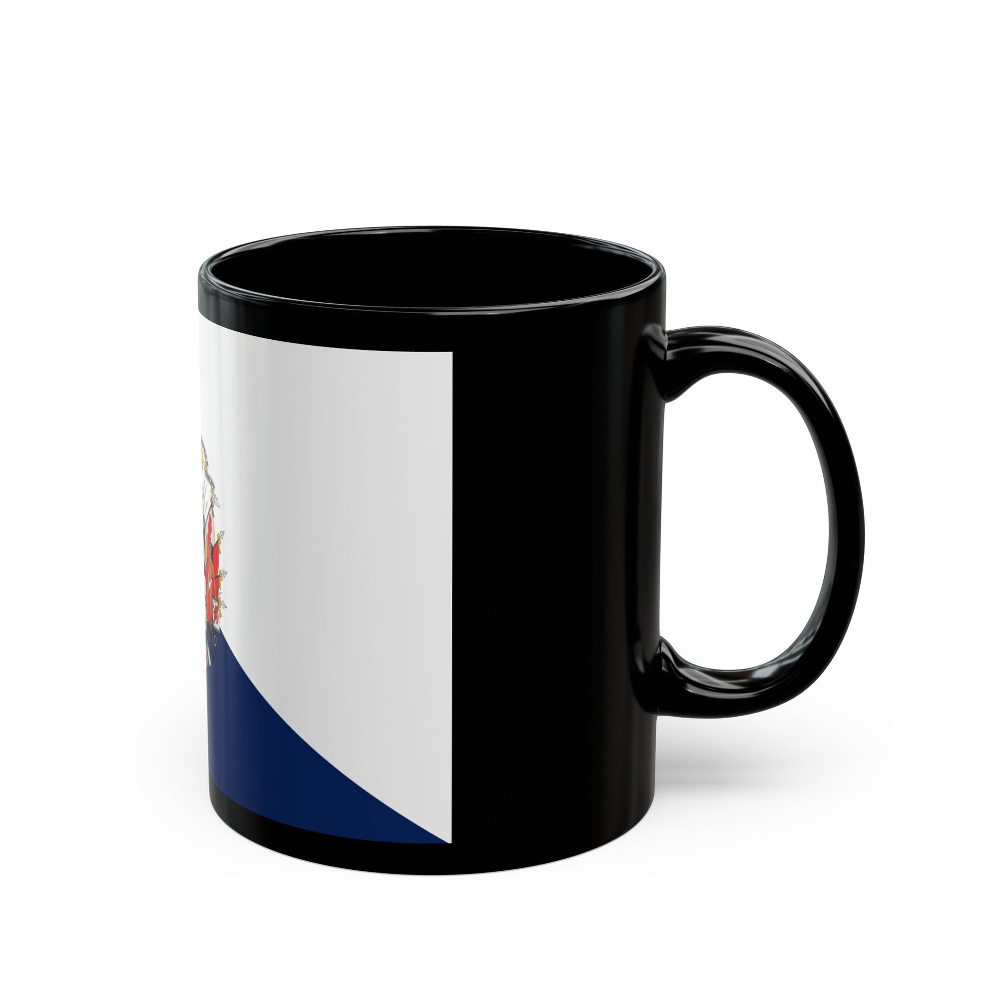 Flag of Osorno Chile - Black Coffee Mug-The Sticker Space