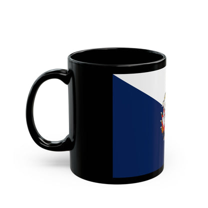 Flag of Osorno Chile - Black Coffee Mug-The Sticker Space