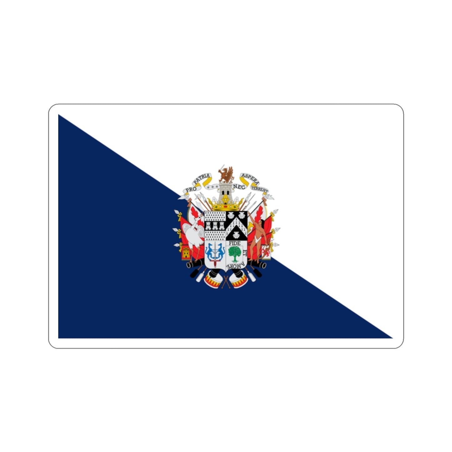 Flag of Osorno Chile STICKER Vinyl Die-Cut Decal-2 Inch-The Sticker Space