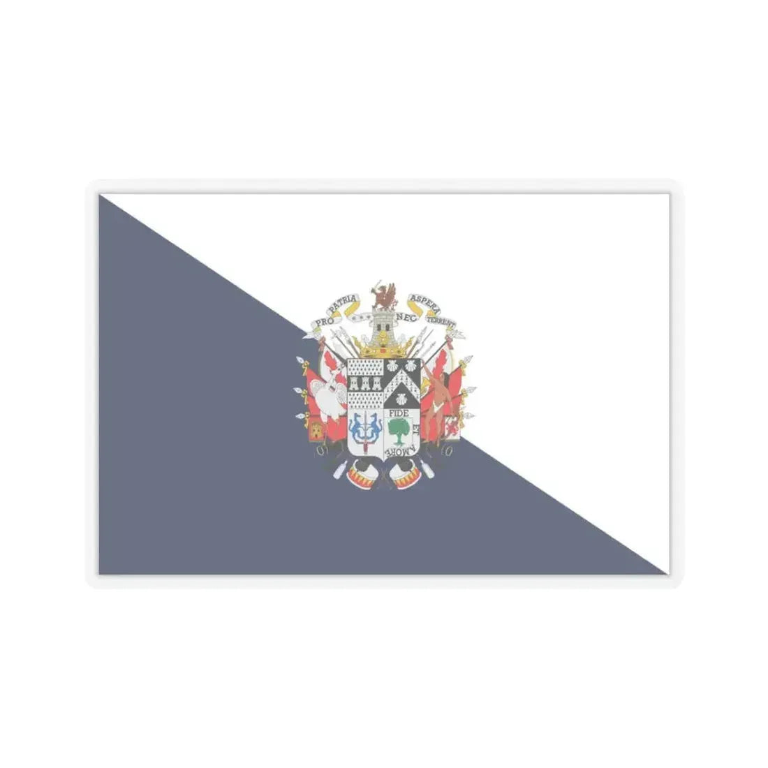 Flag of Osorno Chile - STICKER Vinyl Kiss-Cut Decal 3 Inch Transparent - The Sticker Space