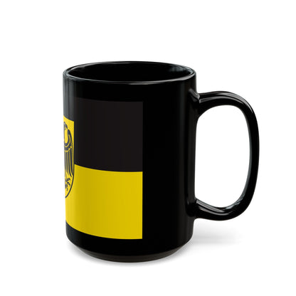 Flag of Ostalbkreis Germany - Black Coffee Mug-The Sticker Space