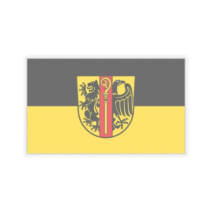 Flag of Ostalbkreis Germany - STICKER Vinyl Kiss-Cut Decal 2 Inch Transparent - The Sticker Space