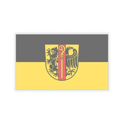 Flag of Ostalbkreis Germany - STICKER Vinyl Kiss-Cut Decal 4 Inch Transparent - The Sticker Space