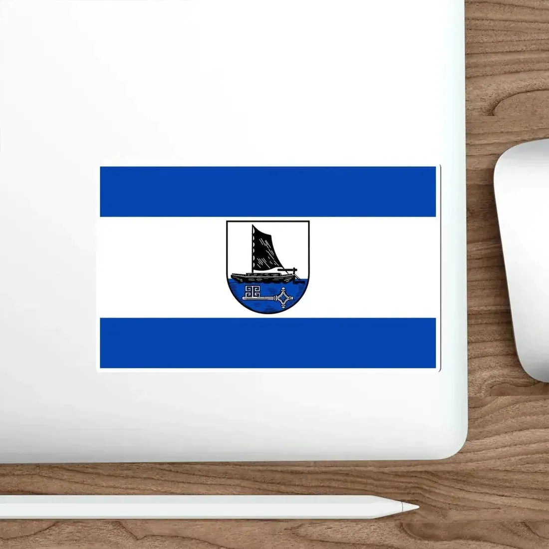 Flag of Osterholz Germany STICKER Vinyl Die-Cut Decal - The Sticker Space