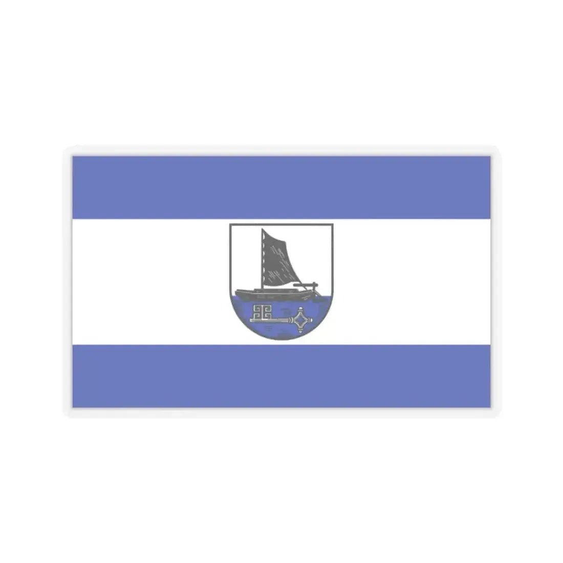 Flag of Osterholz Germany - STICKER Vinyl Kiss-Cut Decal 2 Inch Transparent - The Sticker Space