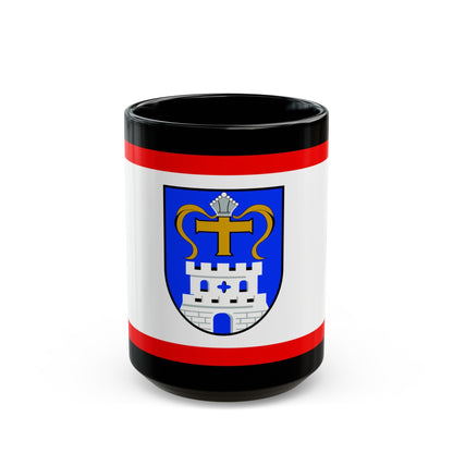 Flag of Ostholstein Germany - Black Coffee Mug-15oz-The Sticker Space