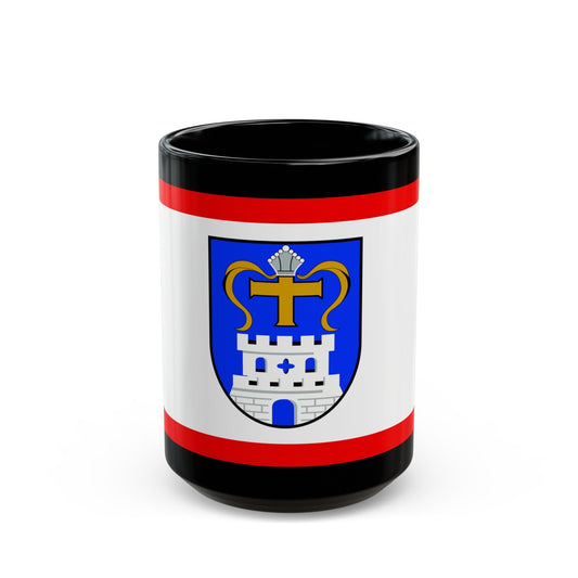 Flag of Ostholstein Germany - Black Coffee Mug-15oz-The Sticker Space