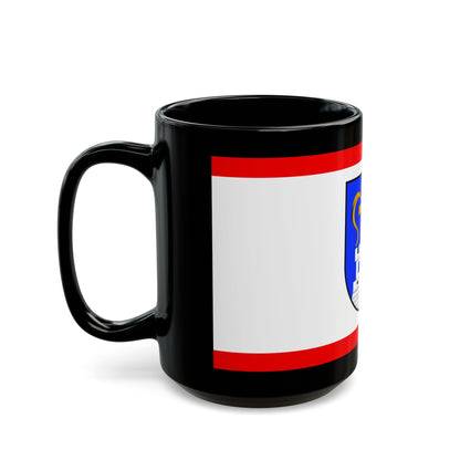 Flag of Ostholstein Germany - Black Coffee Mug-The Sticker Space