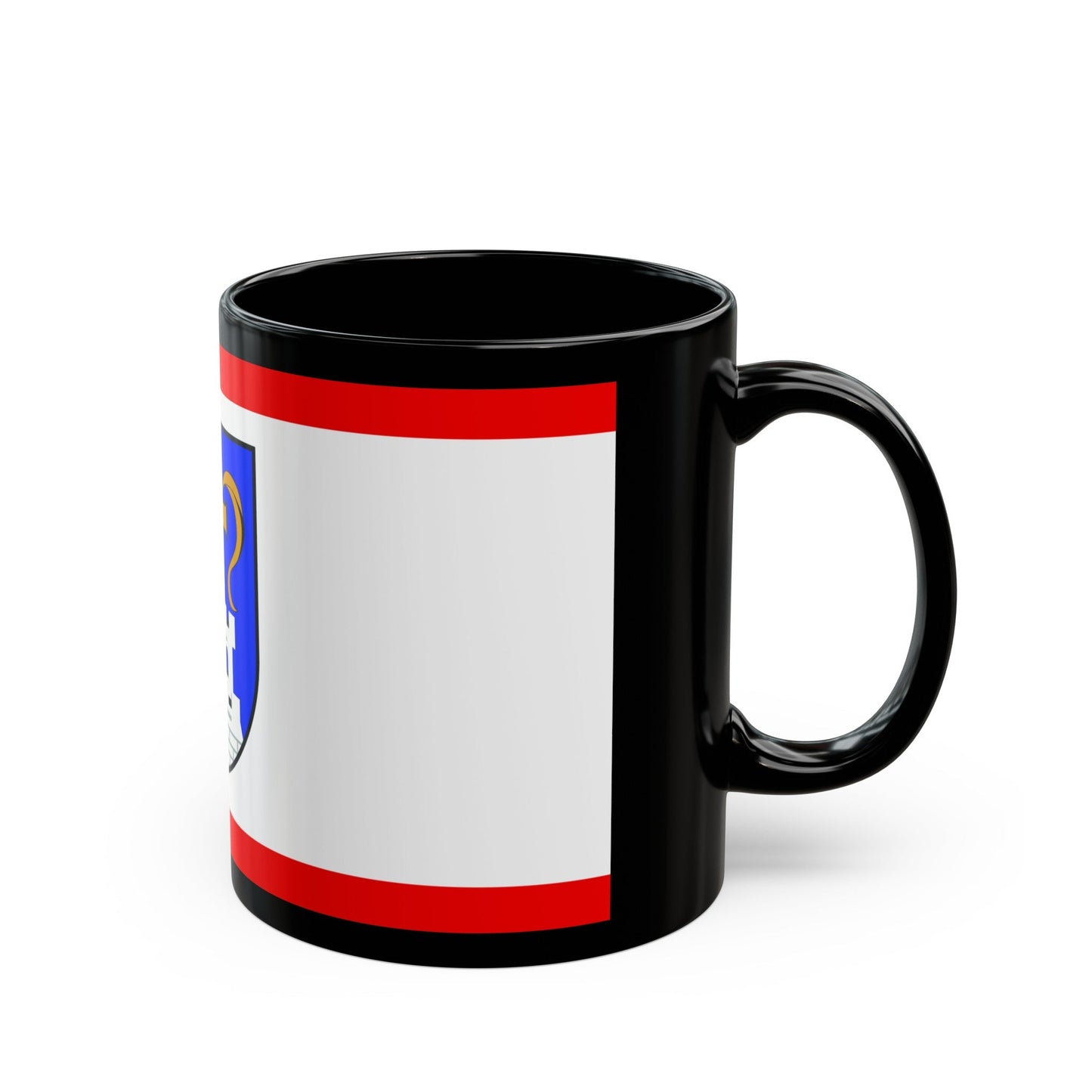 Flag of Ostholstein Germany - Black Coffee Mug-The Sticker Space