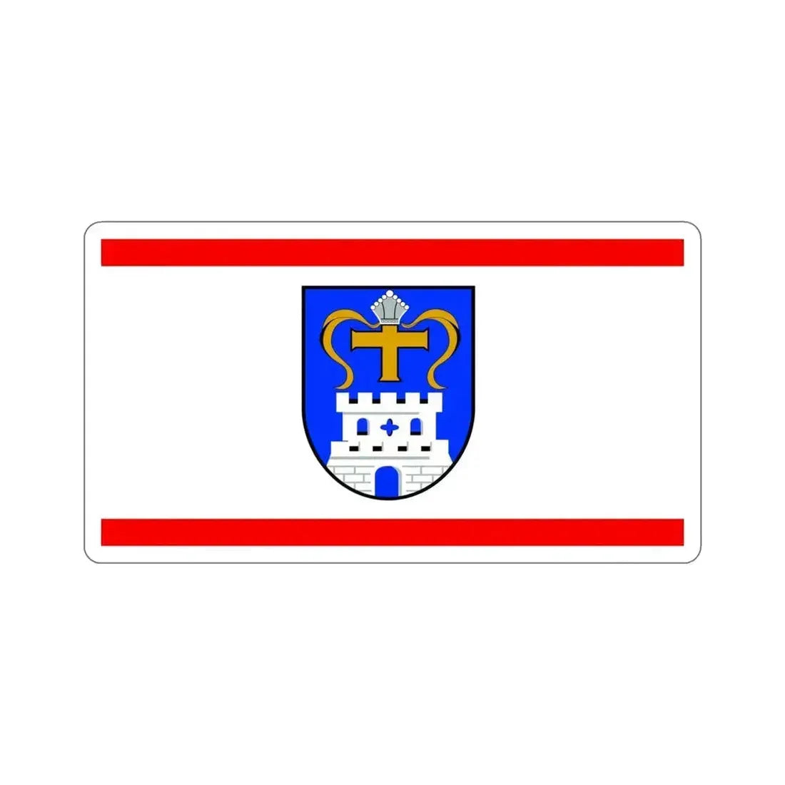 Flag of Ostholstein Germany STICKER Vinyl Die-Cut Decal 4 Inch - The Sticker Space