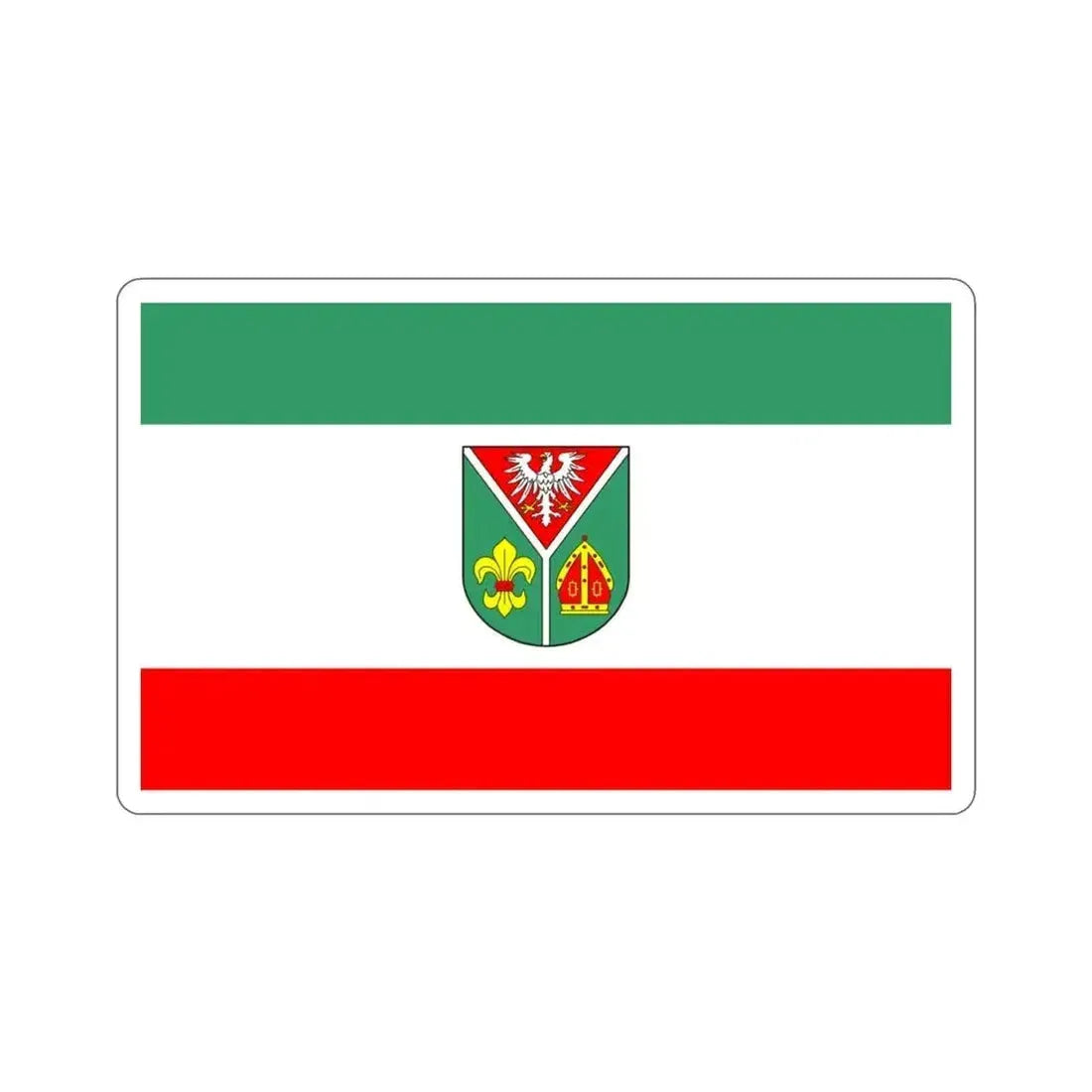 Flag of Ostprignitz Ruppin Germany STICKER Vinyl Die-Cut Decal 3 Inch - The Sticker Space