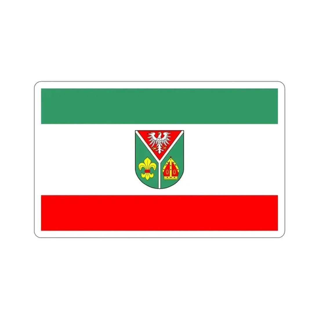Flag of Ostprignitz Ruppin Germany STICKER Vinyl Die-Cut Decal 4 Inch - The Sticker Space