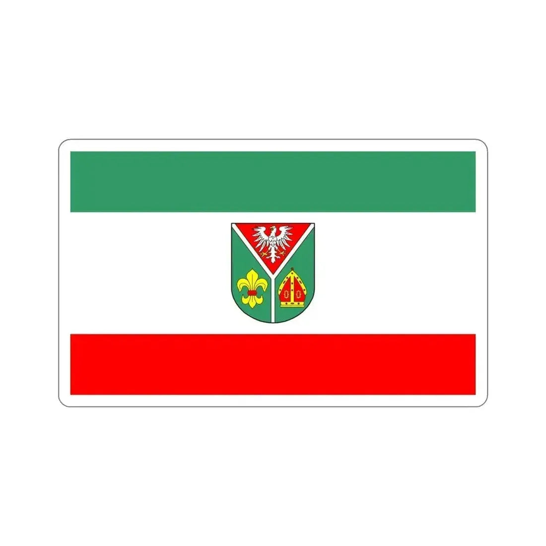 Flag of Ostprignitz Ruppin Germany STICKER Vinyl Die-Cut Decal 6 Inch - The Sticker Space