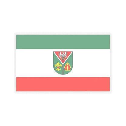 Flag of Ostprignitz Ruppin Germany - STICKER Vinyl Kiss-Cut Decal 4 Inch Transparent - The Sticker Space