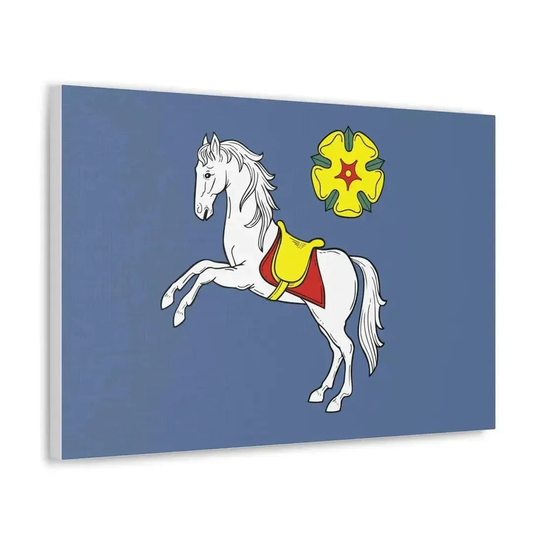 Flag of Ostrava Czech Republic - Canvas Wall Art - The Sticker Space