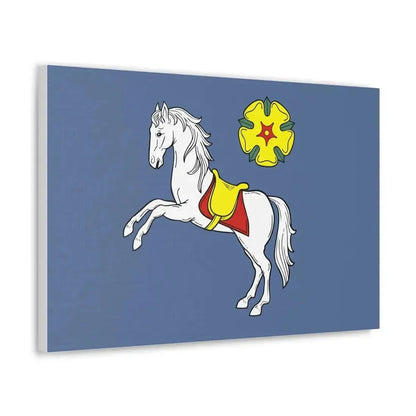 Flag of Ostrava Czech Republic - Canvas Wall Art - The Sticker Space