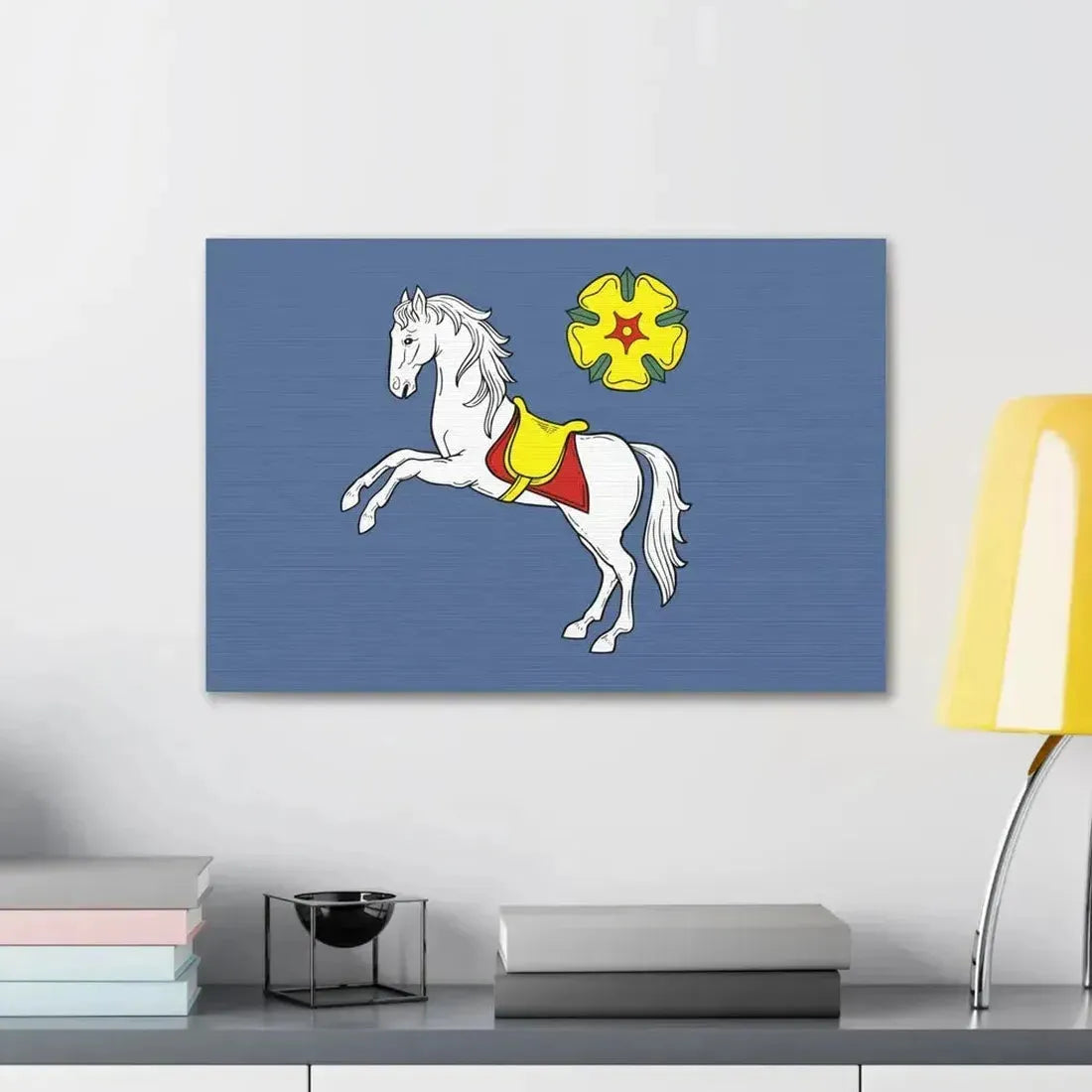 Flag of Ostrava Czech Republic - Canvas Wall Art - The Sticker Space