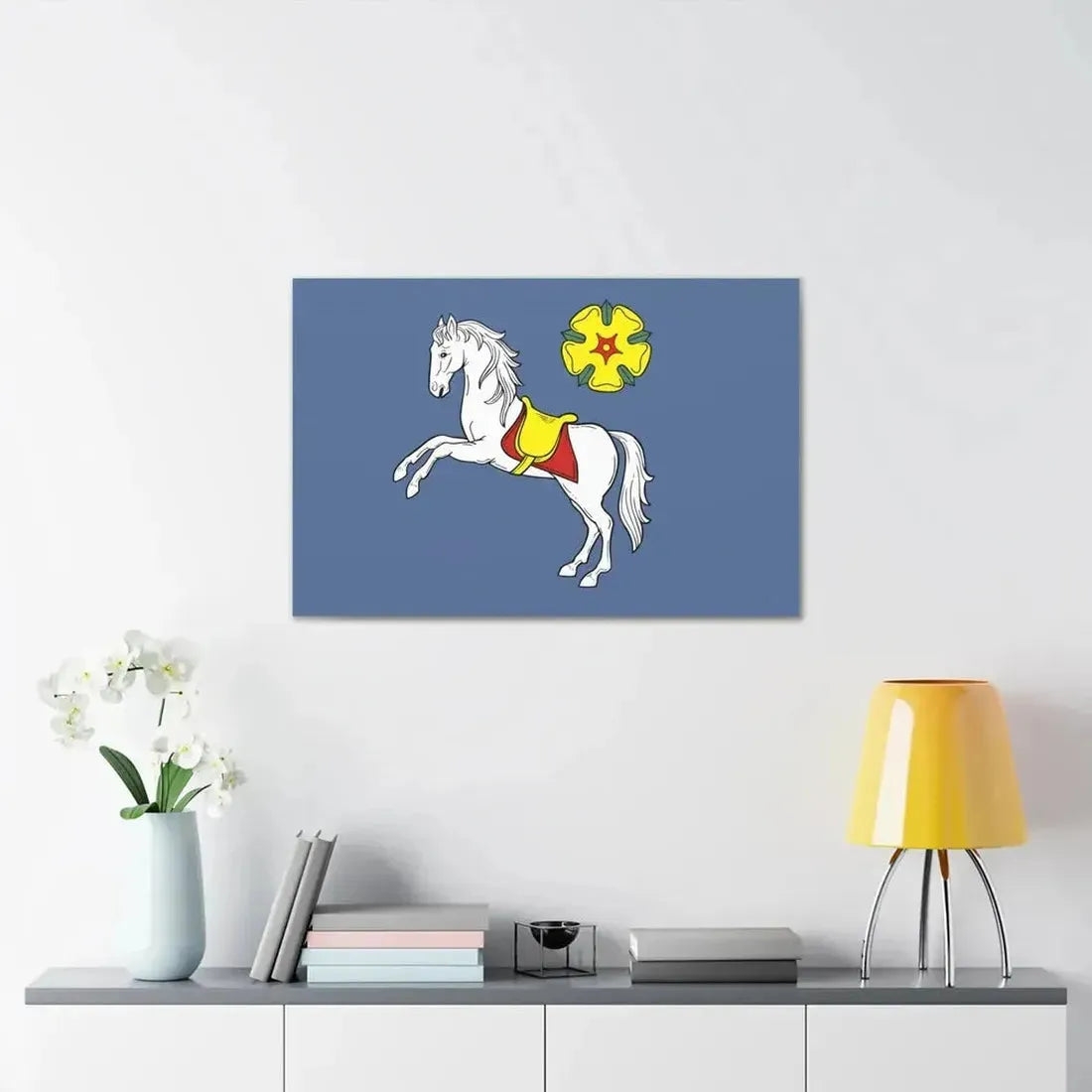 Flag of Ostrava Czech Republic - Canvas Wall Art - The Sticker Space