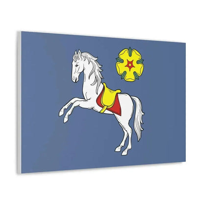 Flag of Ostrava Czech Republic - Canvas Wall Art - The Sticker Space