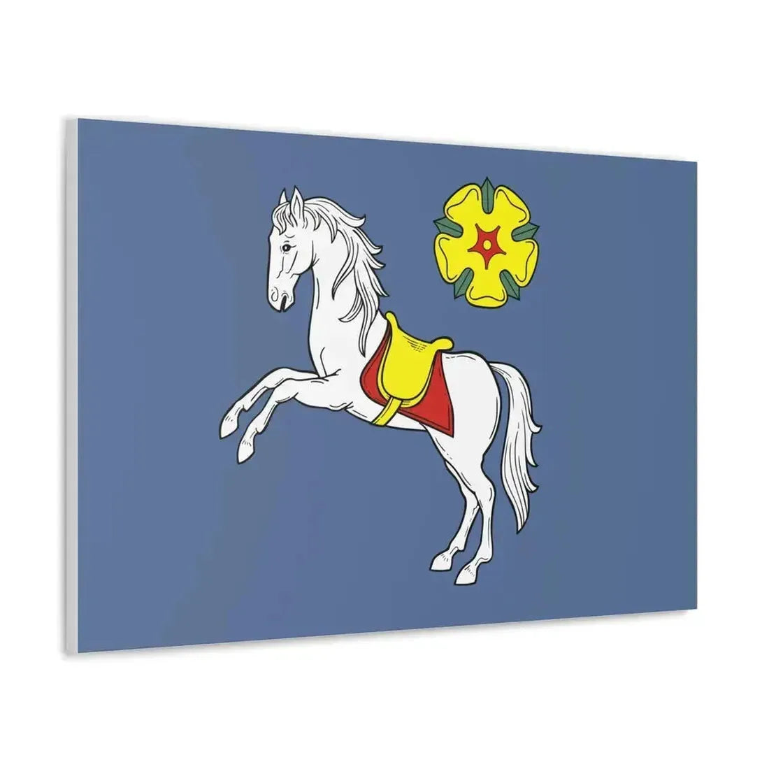 Flag of Ostrava Czech Republic - Canvas Wall Art - The Sticker Space