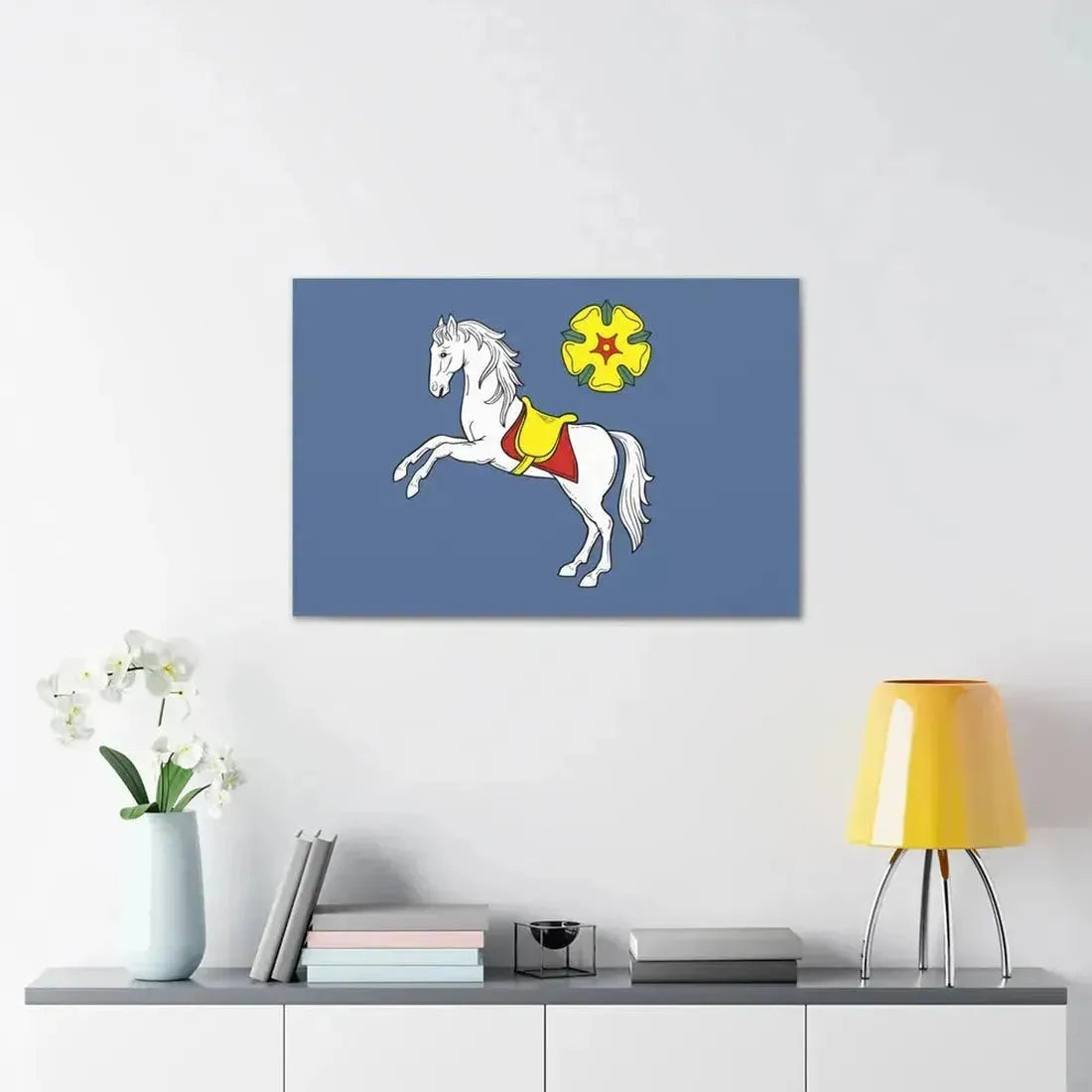 Flag of Ostrava Czech Republic - Canvas Wall Art - The Sticker Space