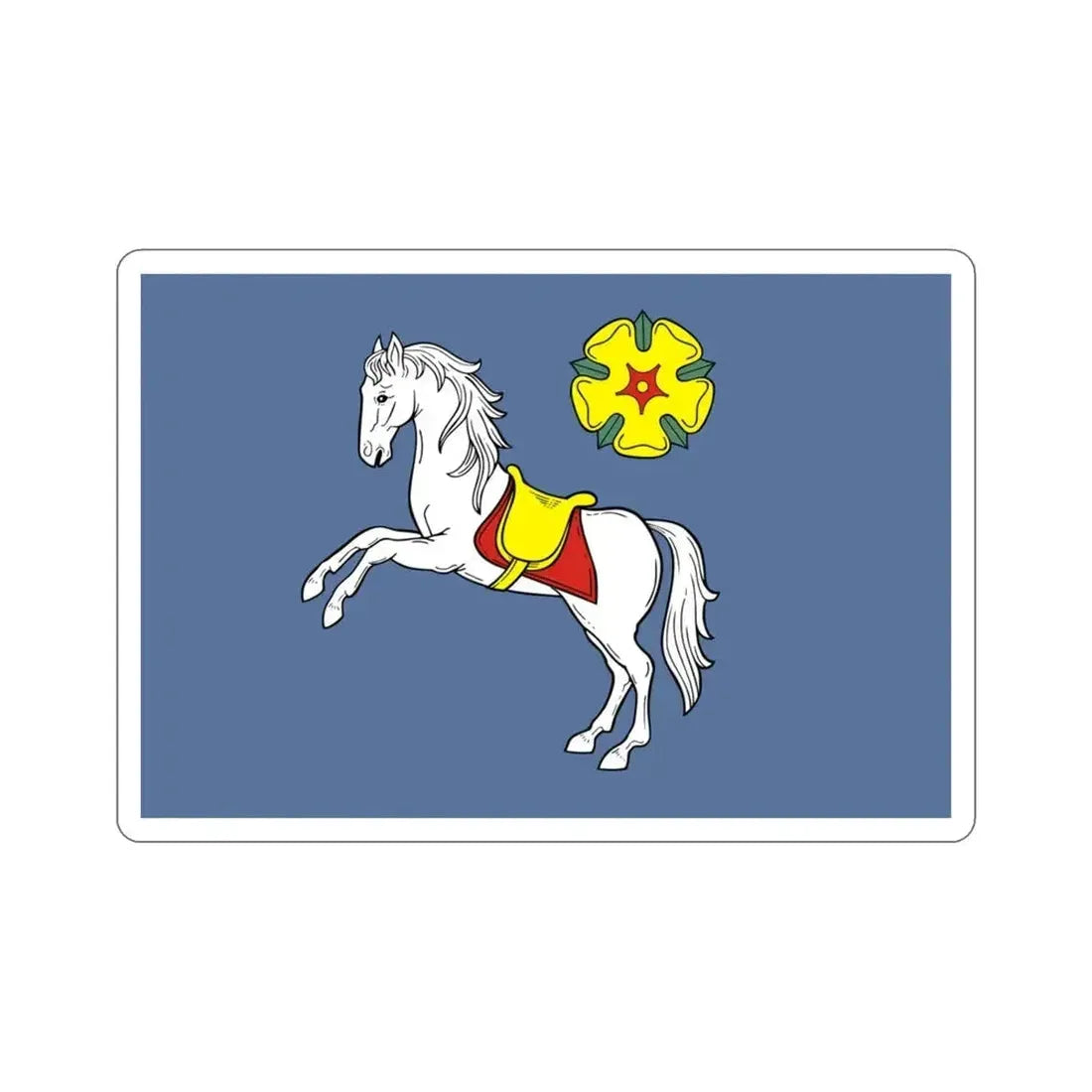 Flag of Ostrava Czech Republic STICKER Vinyl Die-Cut Decal - The Sticker Space