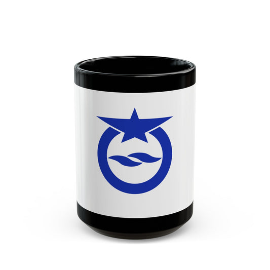 Flag of Otsu Shiga Japan - Black Coffee Mug-15oz-The Sticker Space