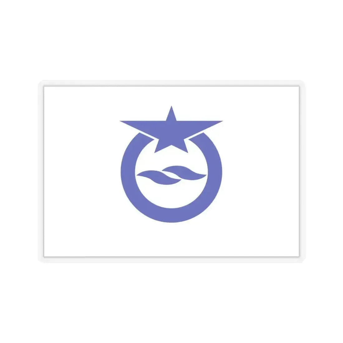 Flag of Otsu Shiga Japan - STICKER Vinyl Kiss-Cut Decal 6 Inch Transparent - The Sticker Space