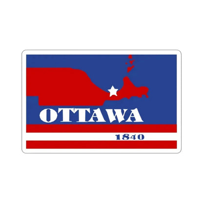 Flag of Ottawa County Ohio STICKER Vinyl Die-Cut Decal - The Sticker Space