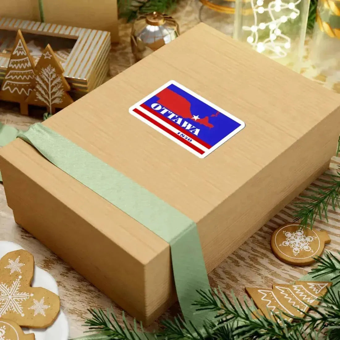 Flag of Ottawa County Ohio (United States) STICKER Vinyl Kiss-Cut Decal - The Sticker Space